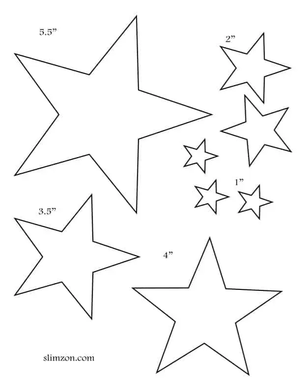 Star Shapes: Full Stars