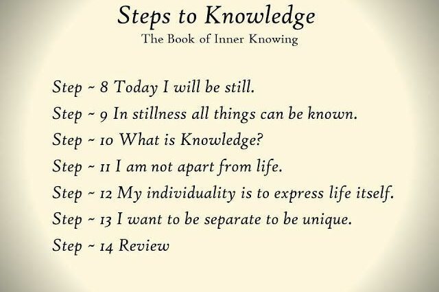 Step 9: &#8220;A today without knowledge is a tomorrow without evolution&#8221;