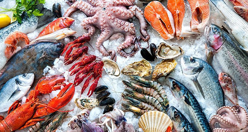 Storing seafood