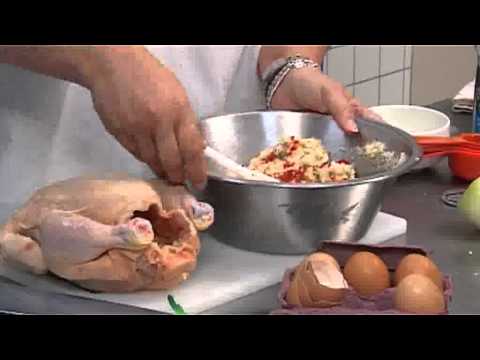 Stuffed chicken in the oven: how to bake? Video