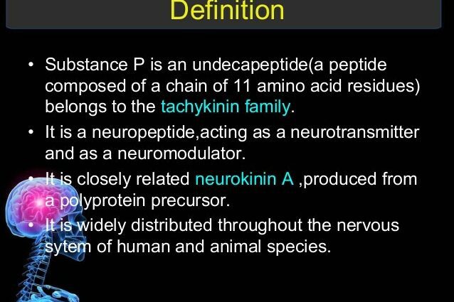 Substance p: definition and role of this neuropeptide