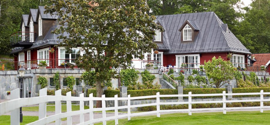 Summer cottage or a fence between neighbors in the country