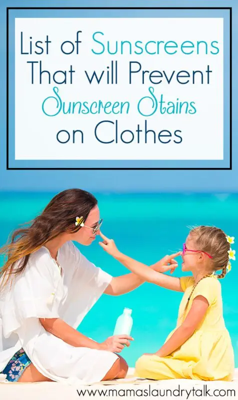 Sunscreens for clothing