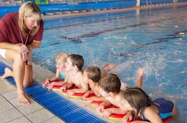 Swimming pool for children from 3 years old for swimming lessons