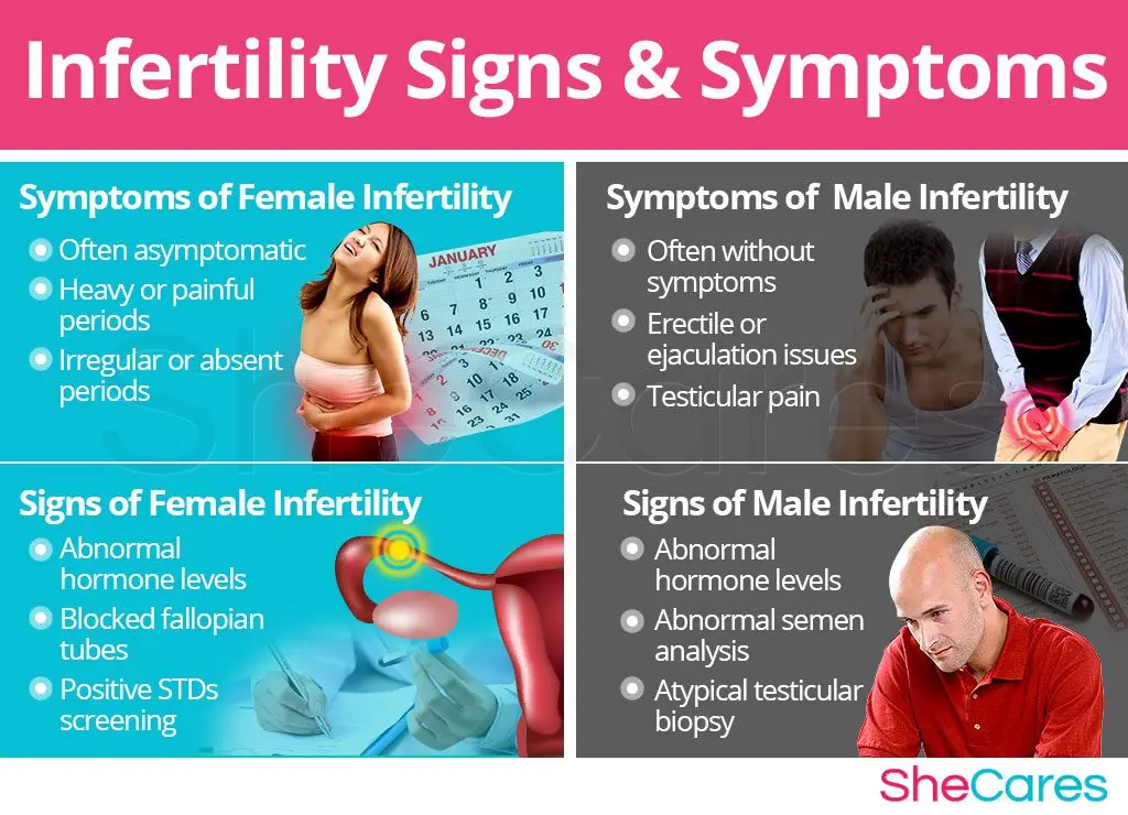 Symptoms of infertility (sterility)