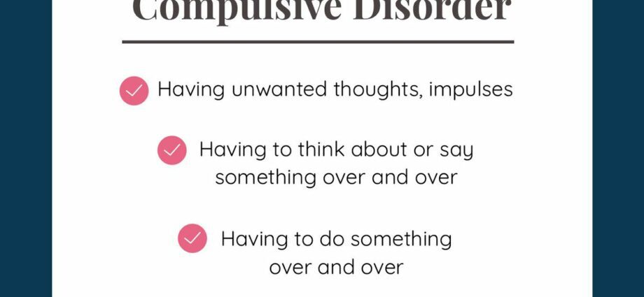 Obsessiiv -kompulsiivsete häirete (OCD) sümptomid