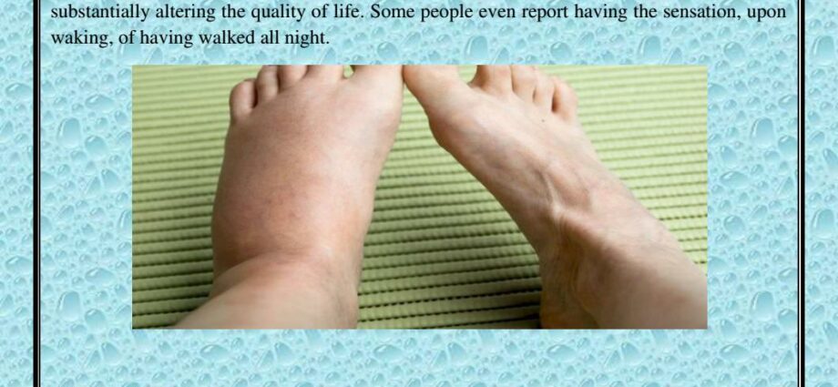 अस्वस्थ पाय सिंड्रोमची लक्षणे (पायांमध्ये अधीरता)