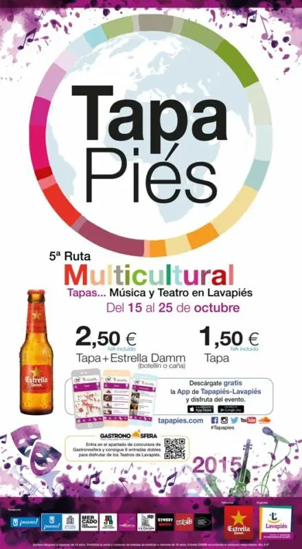 Tapapies 2014. The Ruta de la Tapa in the Lavapiés neighborhood