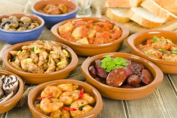 Tapas are also made in hotels