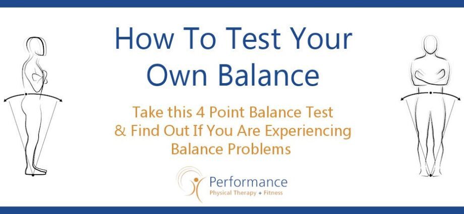 Test to know if you have balance and exercises to improve it