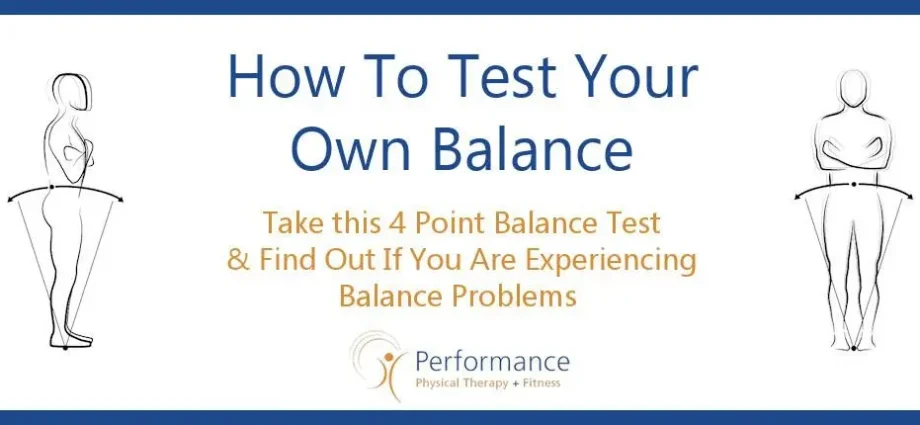 Test to know if you have balance and exercises to improve it