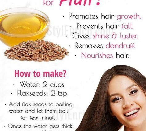 The benefits of flaxseed oil for hair. Video