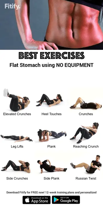 The best exercises to get a flat stomach