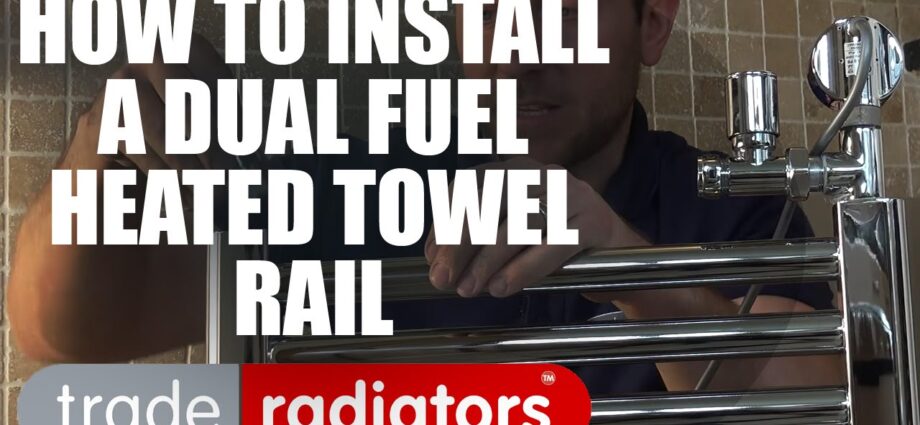 The choice of a heated towel rail. Video