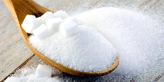 The daily value of sugar per day is five teaspoons