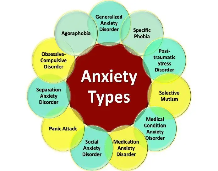 The different types of anxiety disorders