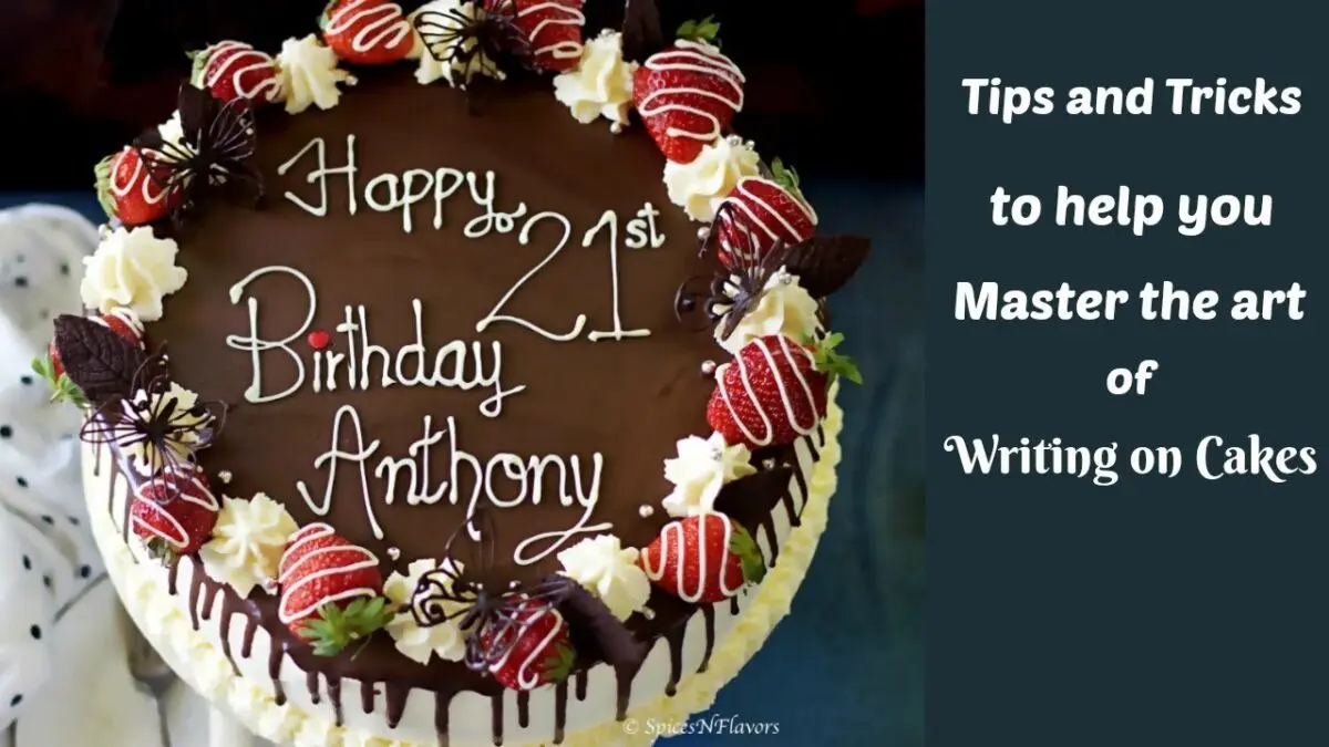 The inscription on the cake: how to make? Video