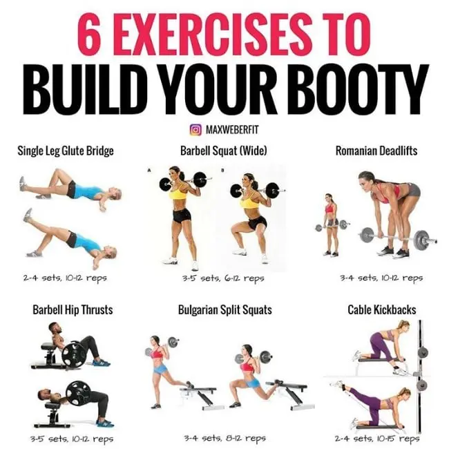 The most effective exercises for the buttocks and thighs. Photo and video