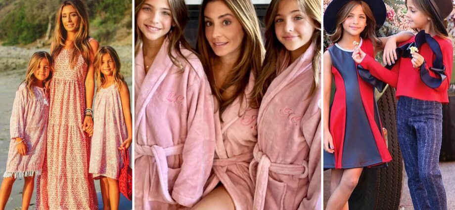 The mother of twin girls made models of her daughters