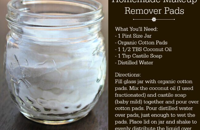 The recipe for homemade makeup remover