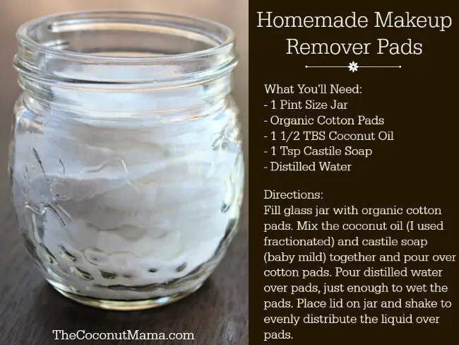 The recipe for homemade makeup remover