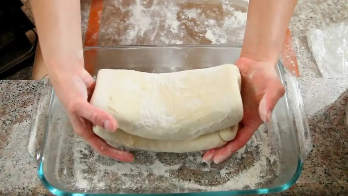 The recipe for puff yeast dough. Video