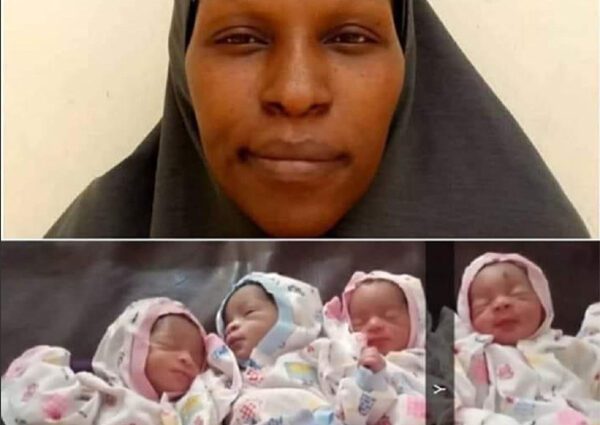 The woman gave birth to twins twice