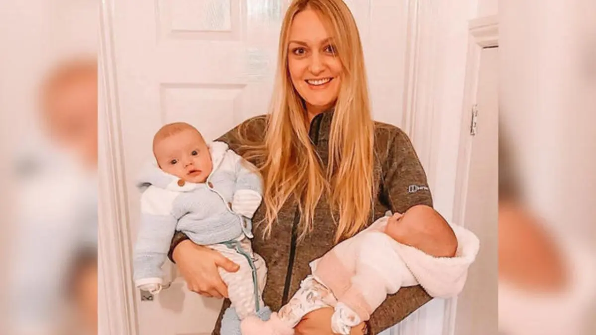 The woman gave birth to twins twice a year