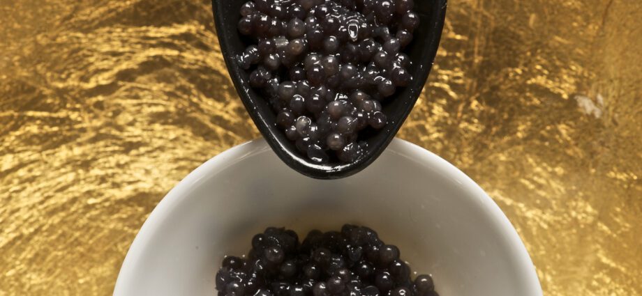 Kaviar termahal di dunia dijual dalam balang berlapis emas
