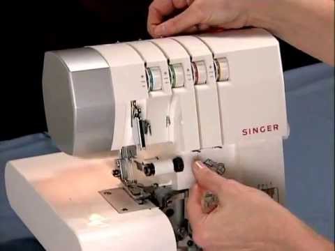 Threading the overlock. Video