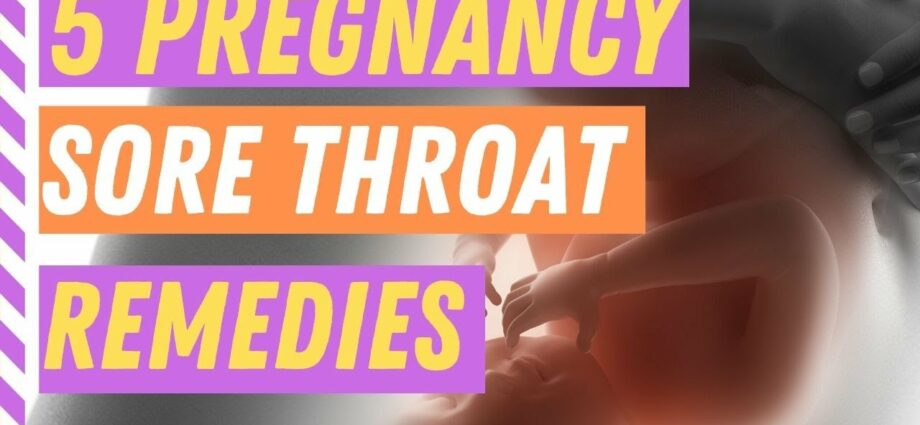 Throat treatment during pregnancy. Video