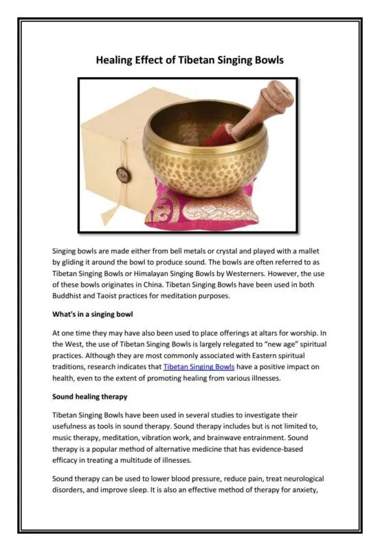 Tibetan Singing Bowls: How They Relieve Stress and Why You Should Try It