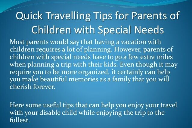 Tips for parents on how to take a vacation with a child