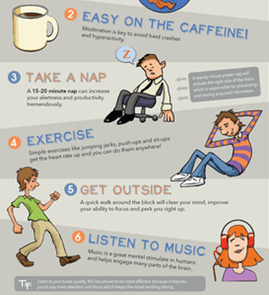 Tips for staying awake at work