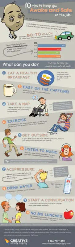 Tips for staying awake at work