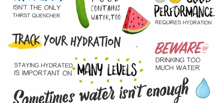 Consellos para manterse hidratado