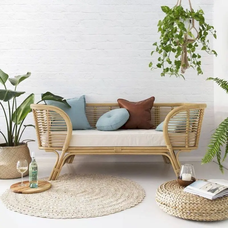 Trend of the season: rattan and bamboo furniture and accessories