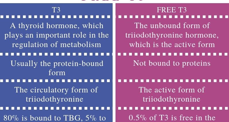 Trijodotyronina, wolna (T3-FT3): jaki jest normalny poziom?