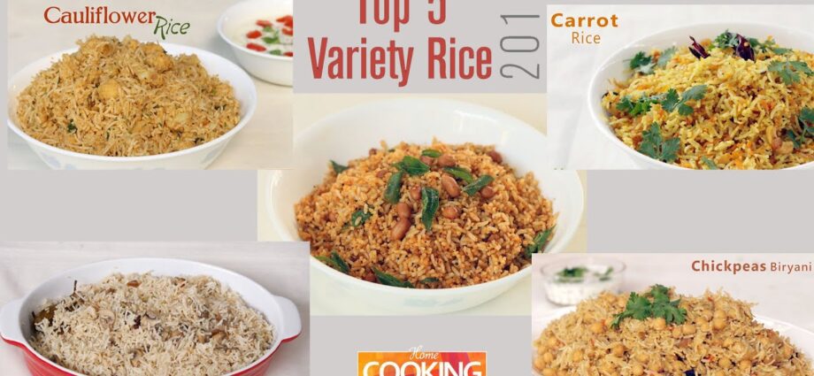 Types and varieties of rice. Video