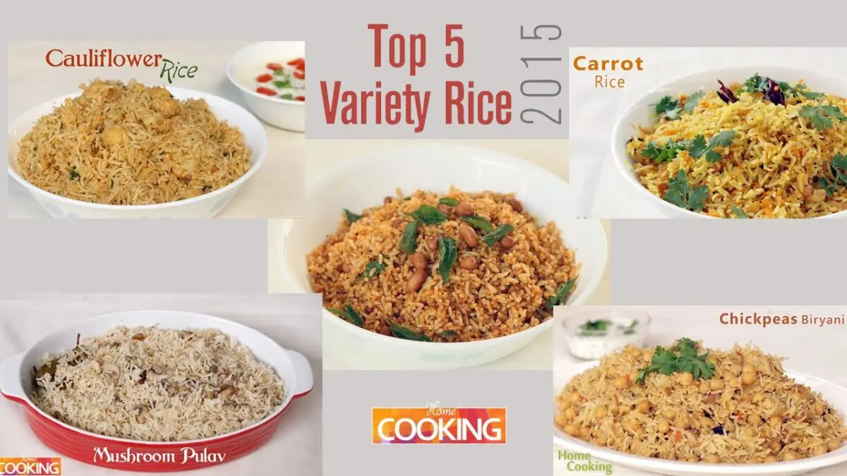 Types and varieties of rice. Video