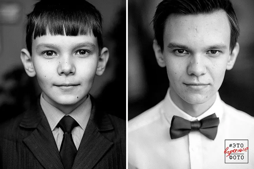 Unique shots: portraits of graduates 6,5 years apart