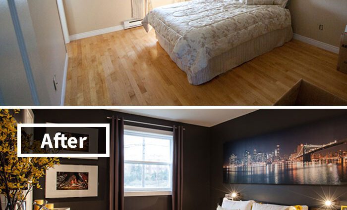 Unusual bedrooms: photos before and after renovations