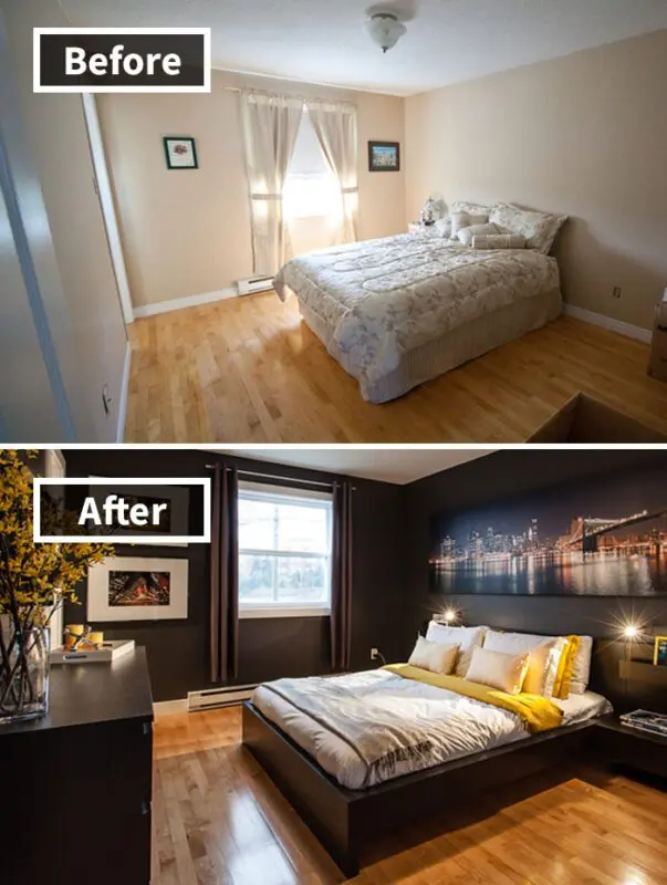 Unusual bedrooms: photos before and after renovations