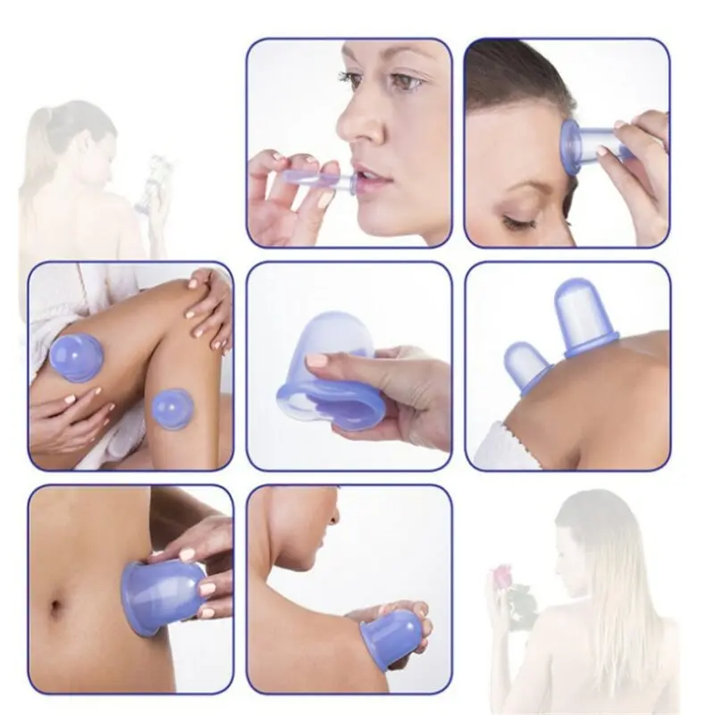 Vacuum massage of the face with banks. Video reviews