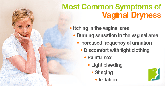 Vaginal dryness, a common symptom in women