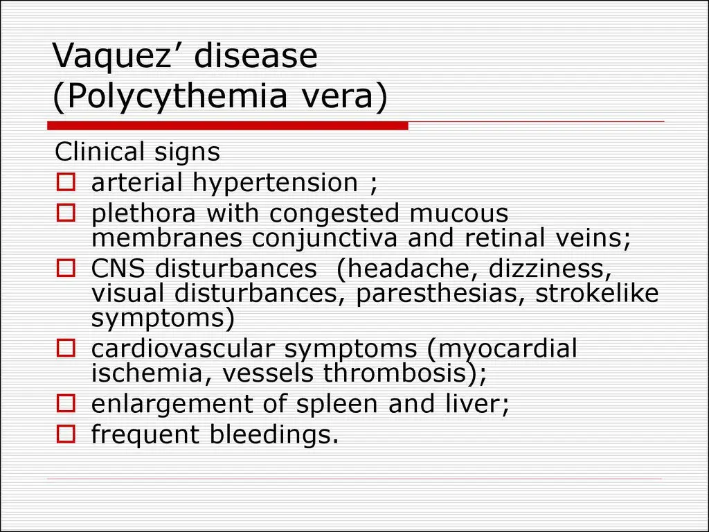 Vaquez&#8217;s disease