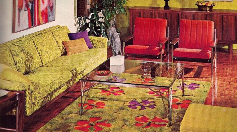 Vintage in the interior. Retro design. Interior ideas, photo