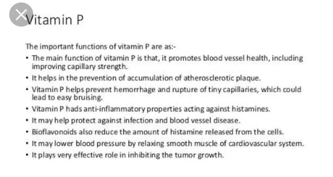 Vitamin P, or Why are bioflavonoids useful?