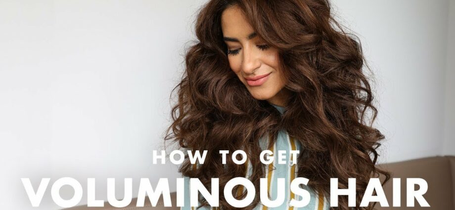 Voluminous hair styling: long or short. Video