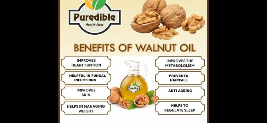 Walnut oil &#8211; beneficial properties. Video